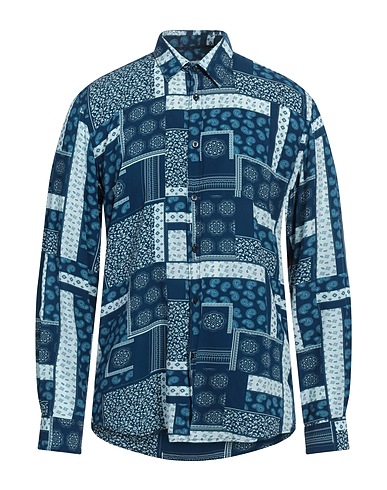 PHILOTINTO Patterned shirt Blue 100% Viscose