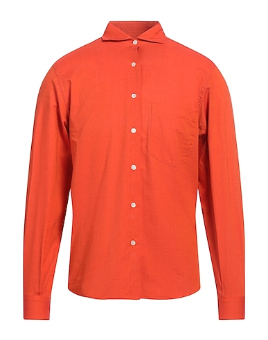 ETRO Solid color shirt Rust 100% Cotton