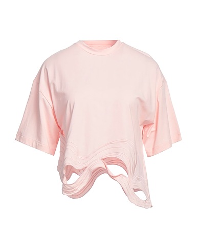 ALPHA STUDIO T-shirt Light pink 95% Cotton, 5% Elastane
