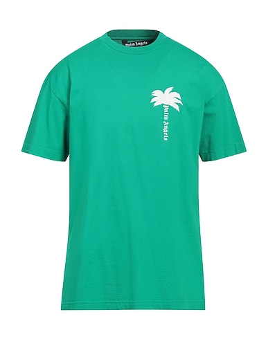 PALM ANGELS T-shirt VERDE 100% Coton