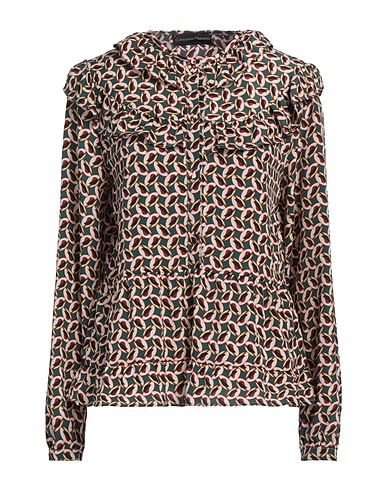 CRISTINA GAVIOLI Patterned shirts & blouses Green 100% Polyester