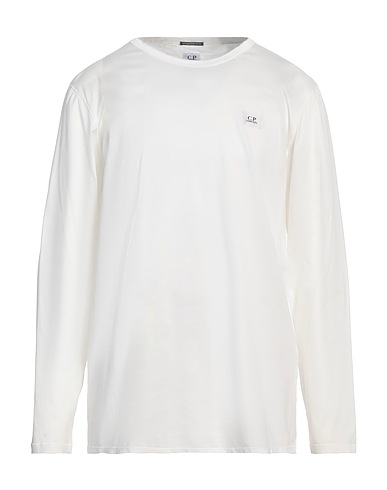 C.P. COMPANY Basic T-Shirt Weiß 100% Baumwolle