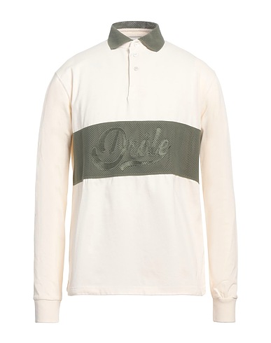 DRÔLE DE MONSIEUR Polo shirt Cream 100% Cotton