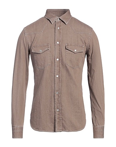 TOM FORD Denim shirt Brown 100% Cotton