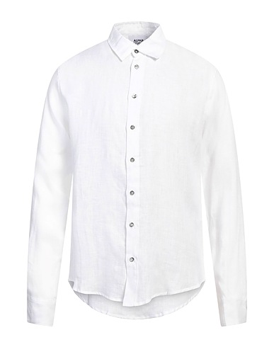ALPHA STUDIO Solid color shirt 100% Linen