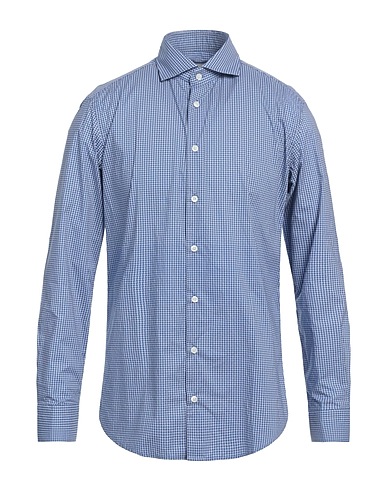 BASTONCINO Patterned shirt Blue 100% Cotton