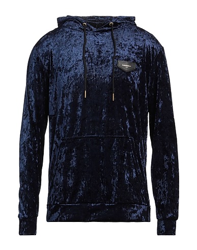 GIANNI KAVANAGH Hooded track jacket  Midnight blue 100% Polyester