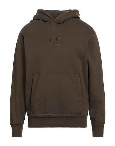 C.P. COMPANY Felpa Verde militare 100% Cotone