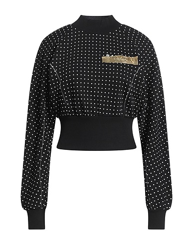 BALMAIN Sweatshirt Black 100% Cotton, Elastane