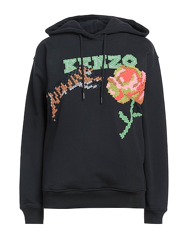 KENZO Hooded track jacket  Black 100% Cotton