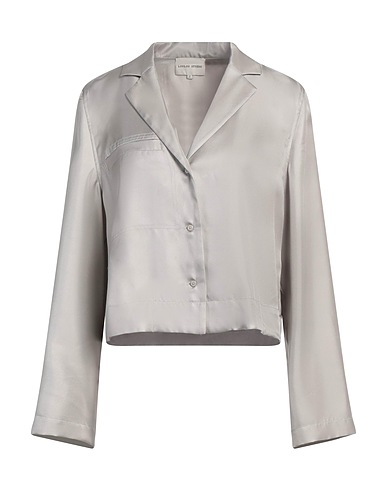 LOULOU STUDIO Silk shirts & blouses Light grey 100% Silk