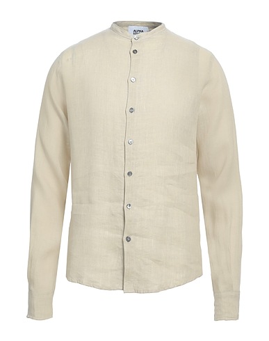 ALPHA STUDIO Linen shirt Beige 100% Linen
