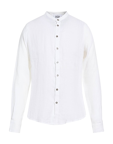 ALPHA STUDIO Linen shirt White 100% Linen
