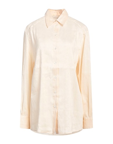 LOULOU STUDIO Linen shirt Cream 88% Linen, 12% Silk