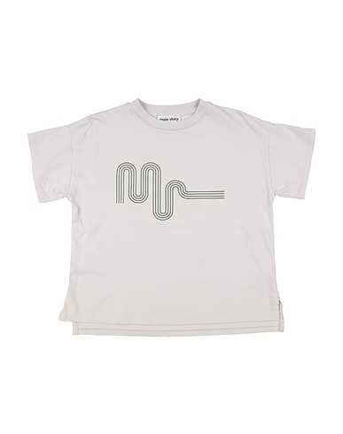 MAIN STORY T-shirt Grigio 100% Cotone organico