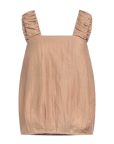 ALPHA STUDIO Top Light brown 88% Linen, 12% Polyamide