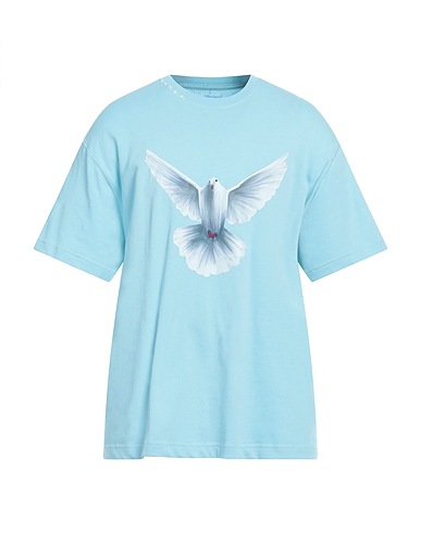3.PARADIS T-shirt Bleu ciel 100% Coton