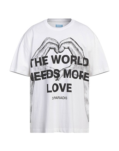 3.PARADIS T-shirt White 100% Cotton