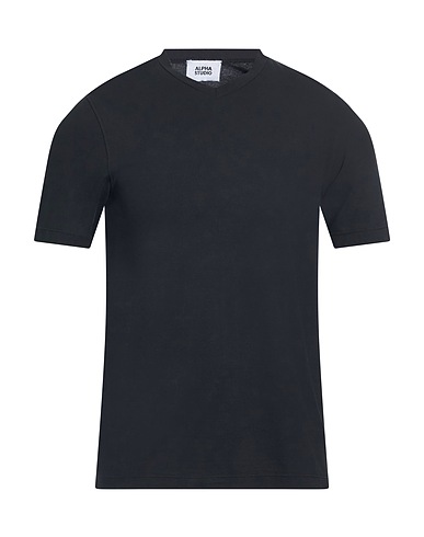 ALPHA STUDIO T-shirt BLU NOTTE 98% Cotton, 2% Elastane