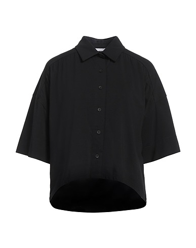 ALPHA STUDIO Camisas y blusas lisas Negro 95% Algodón, 5% Elastán