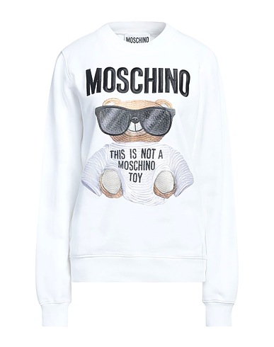 MOSCHINO Felpa COUTURE Bianco 100% Cotone