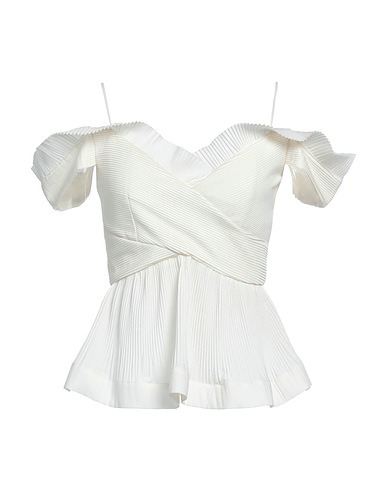 MEIMEIJ Top Ivory 65% Polyester, 35% Cotton, Acetate, Elastane
