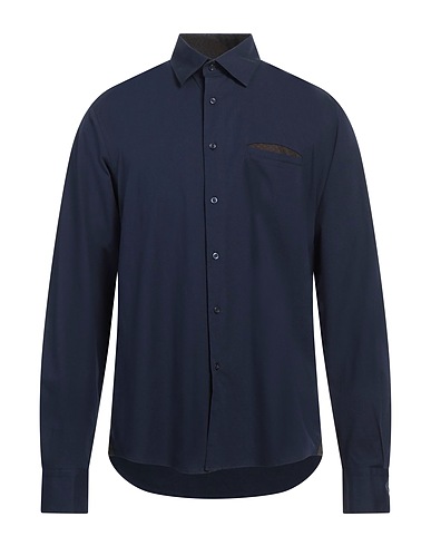 RECYCLED ART WORLD Однотонная рубашка 97% Хлопок, 3% Эластан