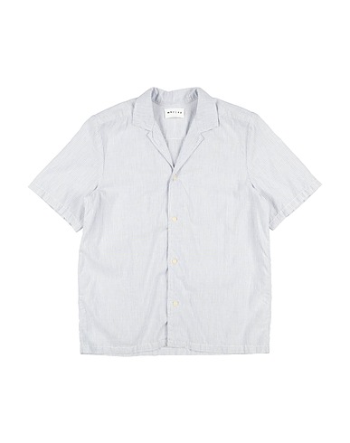 MORLEY Patterned shirt Navy blue 86% Cotton, 14% Linen