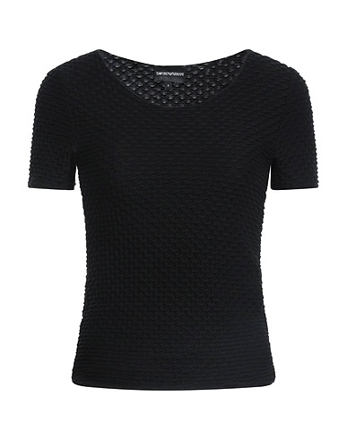 EMPORIO ARMANI T-shirt Nero 64% Poliestere, 35% Viscosa, 1% Elastan