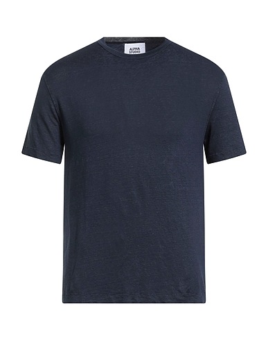 ALPHA STUDIO Basic T-shirt 97% Linen, 3% Elastane