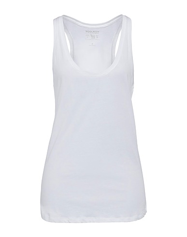 WOOLRICH Tanktop Weiß 100% Baumwolle