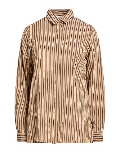 MALÌPARMI Striped shirt NOCCIOLA 88% Viscose, 12% Polyamide