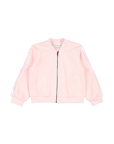 EMPORIO ARMANI Sweatshirt Light pink 83% Cotton, 17% Polyester, Elastane