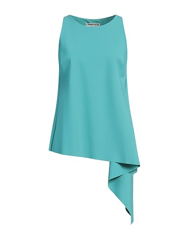 CHIARA BONI LA PETITE ROBE Top Turchese 72% Poliammide, 28% Elastan
