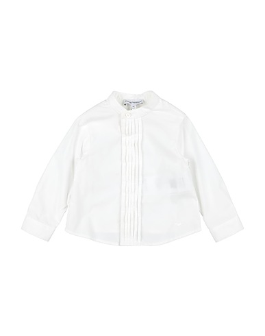 EMPORIO ARMANI Solid colour shirt White 100% Cotton