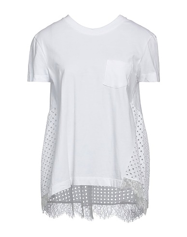 ACTITUDE by TWINSET T-shirt Bianco 100% Cotone, Poliammide