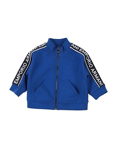 EMPORIO ARMANI Sweatshirt Königsblau 76% Baumwolle, 18% Polyester, 6% Elastan, Polyamid