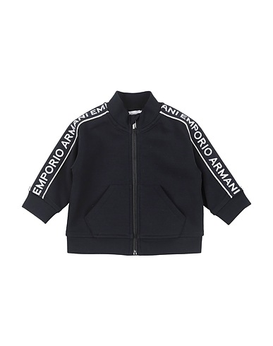EMPORIO ARMANI Sweatshirt Midnight blue 76% Cotton, 18% Polyester, 6% Elastane, Polyamide