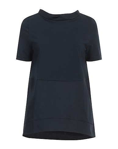 ALPHA STUDIO T-shirt Midnight blue 95% Cotton, 5% Elastane