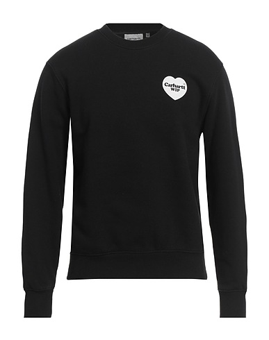 CARHARTT Sweatshirt Black 87% Cotton, 13% Polyester, Elastane