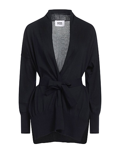 ALPHA STUDIO Cardigan Midnight blue 100% Cotton