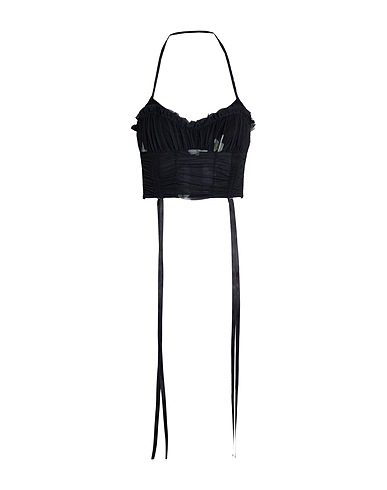 REIMAGINE PINKO x PATRICK MCDOWELL Top Black 90% Polyamide, 10% Elastane