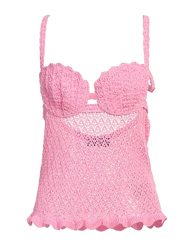 BLUMARINE Top Rosa 70% Viskose, 30% Baumwolle