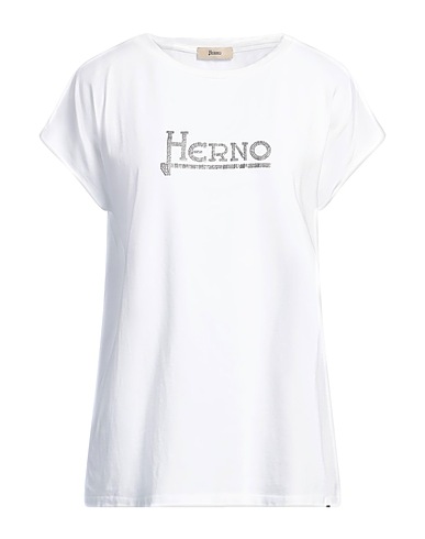 HERNO T-shirt White 95% Cotton, 5% Elastane, Polyester