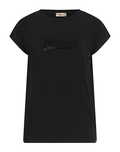 HERNO T-shirt Nero 95% Cotone, 5% Elastan, Poliestere