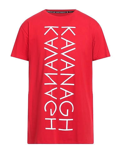 GIANNI KAVANAGH T-shirt Red 90% Cotton, 10% Elastane
