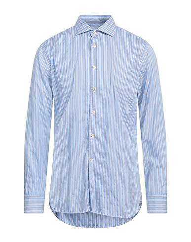 TINTORIA MATTEI 954 Striped shirt Light blue 100% Cotton