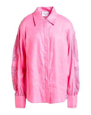 ISABELLE BLANCHE Paris Linen shirt Pink 100% Linen, Cotton