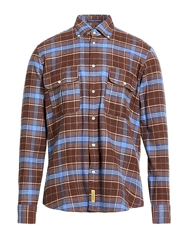 B.D.BAGGIES Checked shirt Brown 100% Cotton