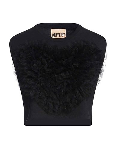 ANIYE BY Top Black 100% Cotton, Polyamide